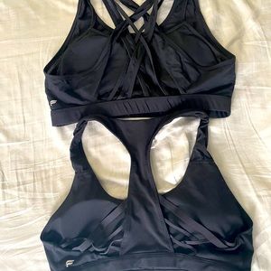 Fabletics XL Black Sports Bras, EUC